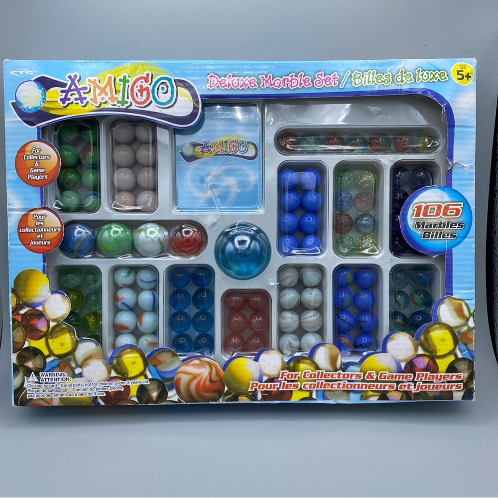 Amigo Deluxe Marble Set‎ 106 Total NEW